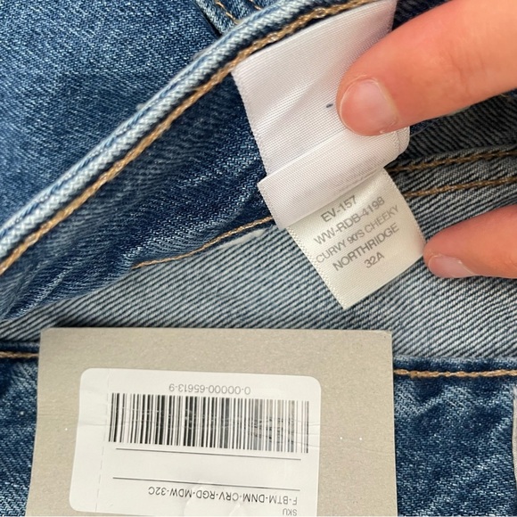 New Everlane The Curvy 90s Cheeky Straight Jean Size 32 ankle high rise cropped - Picture 15 of 16
